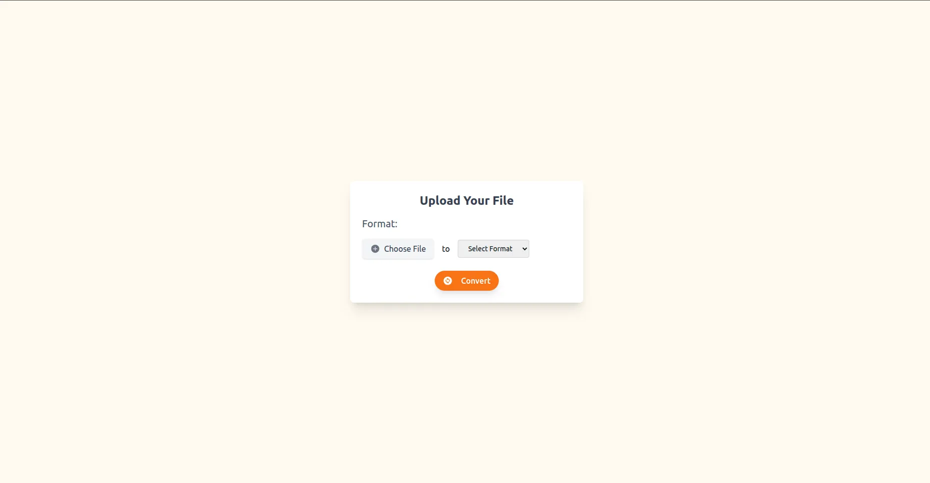 File Conversion application preview