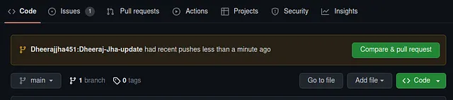 Compare and Pull Request